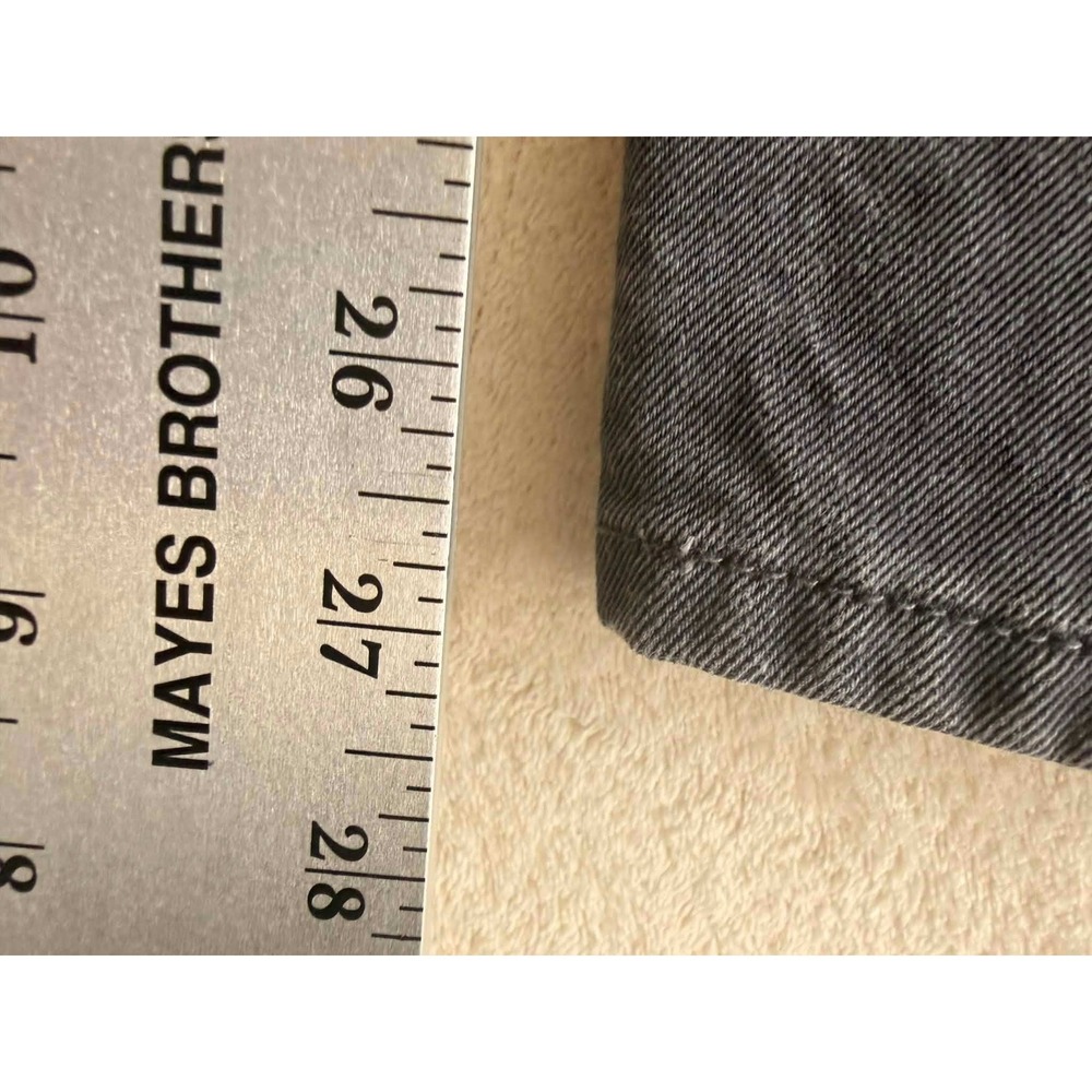 PJ Mark Mens Straight Leg Jeans Faded Black Denim 42x32 (Actual 38x27) - Picture 5 of 9